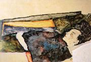 The Artist-s Mother Sleeping, Egon Schiele